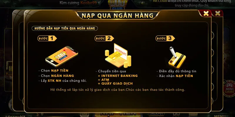 Cách nạp tiền Hitclub